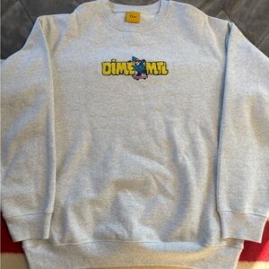 Dime MTL Men's Light Gray Crewneck Sweater